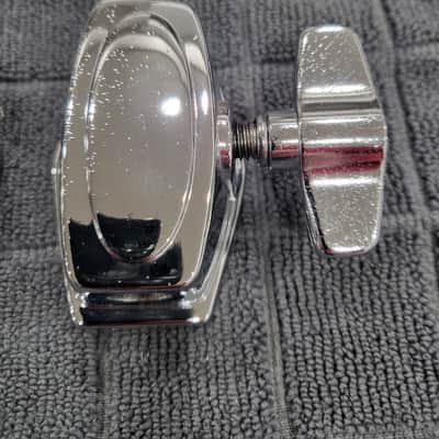 Tama Floor Tom Leg Mounts (3) - Chrome (used) MTB25 T-bolt image 4