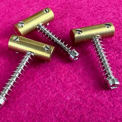 GVT® 50's Telecaster® Compensated Saddles – Soft Brass, Long RH Model image 3