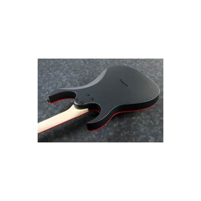 Ibanez RG Gio GRG131DX Electric Guitar, Bound Treated New Zealand Pine Fingerboard, Black Flat image 6