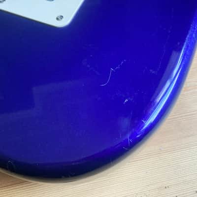 Fender Stratocaster Standard Electric Guitar Body Mexico Strat Blue 1998 image 14