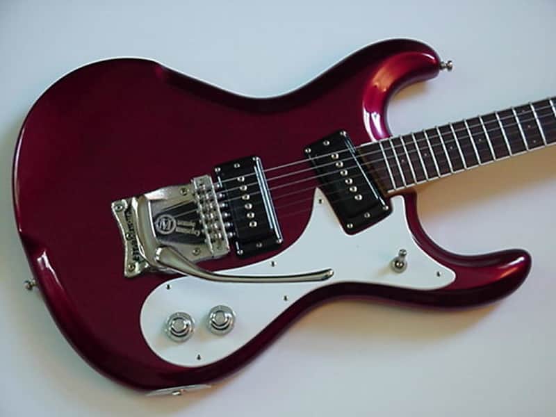 1990/91 Mosrite Nokie Model Candy Apple Red USA Made EX/NM w/HSC image 1