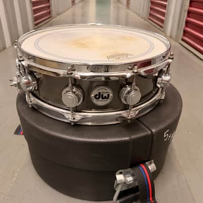 CUSTOM DW Collectors Series Snare Drum Mid 2010's - 14 x 4.5in Black Nicke/Brass image 1