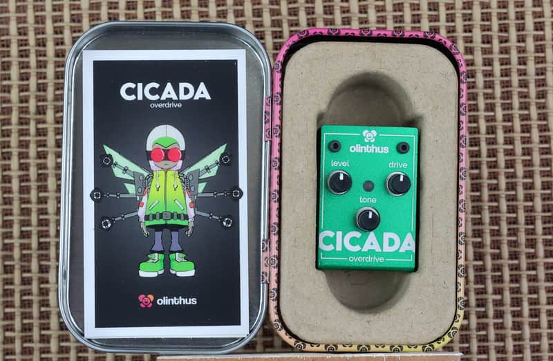 Olinthus Cicada Overdrive - Mini "Tube Screamer" Pedal Smallest in The World image 1