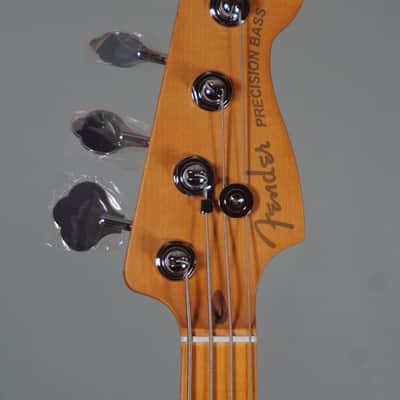 Fender American Ultra II Precision Bass, Maple Fingerboard, Ultraburst w/ Deluxe Molded Case - Open Box image 3