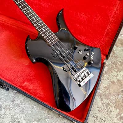 B.C. Rich Mockingbird Bass 1986 - White original vintage NJ MIJ Japan mocking bird AK image 2