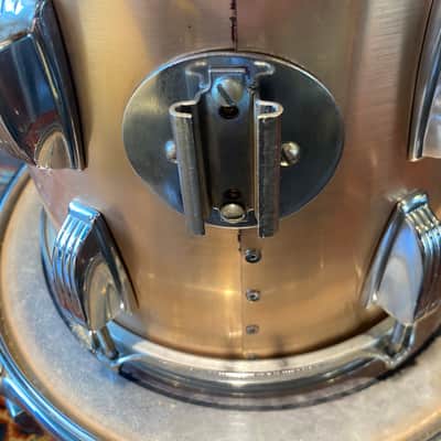 Ludwig 7pc Drum Kit - 8”, 10”, 12”, 13”, 16”, 18” and 24” Early-80’s - Brushed Gold image 23