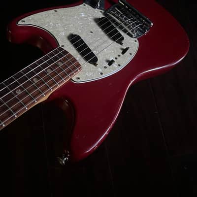 1966 Fender Mustang Guitar Dakota Red All Original image 8