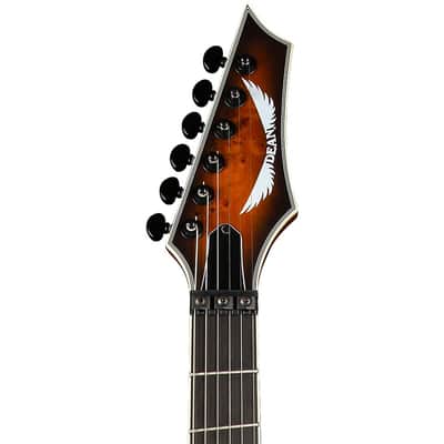 Dean Exile Select Multiscale with Kahler Electric Guitar Regular Satin Natural Black Burst image 8