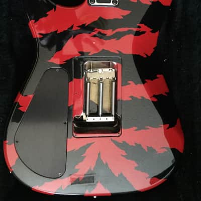Jackson USA Custom Shop Strat Body San Dimas 1988 Red w/ Black Bolt image 8