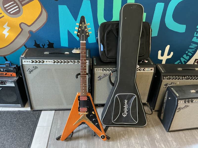 Epiphone '58 Korina Flying V 1998 - 2013 - Korina used image 1