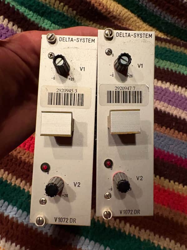 Telefunken/Tab/Siemens/Delta Systems V1072 DR preamp pair Telefunken image 1