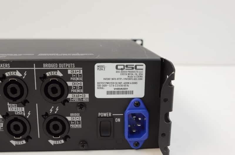 QSC PLD 4.2 Four Channel Digital Processor DSP Power Amplifier