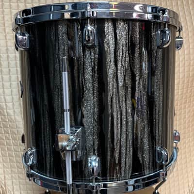 Tama Starclassic Walnut Birch 16” floor tom Black Clouds and Silver Lining 16x14 image 15