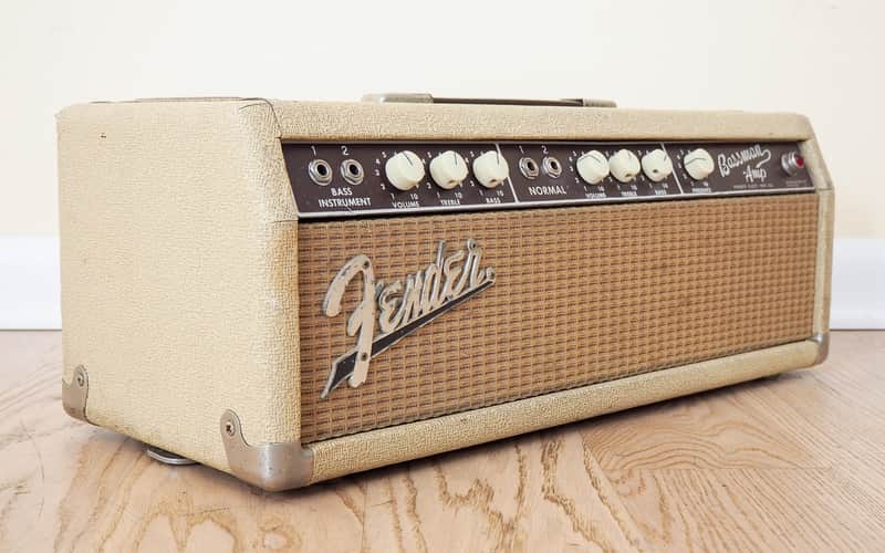 1963 Fender Bassman Export Model 6G6-B Blonde Brownface | Reverb