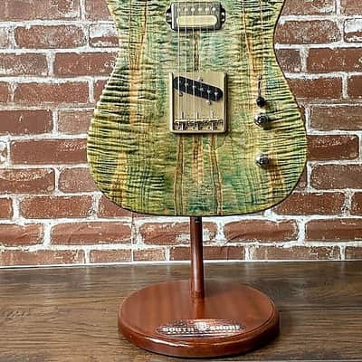 Aniktos Guitars T-Style "Green Flame" 2020 Green Flame Maple Top, Chambered Body (Authorized Dealer) image 2