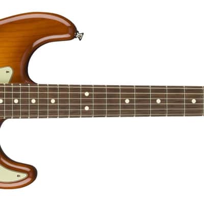 Fender American Performer Stratocaster Electric Guitar, Honey Burst Finish, Rosewood Fretboard image 2