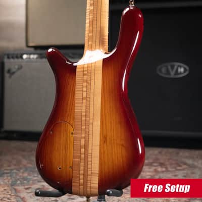 Warwick Limited Edition Masterbuilt Streamer Stage II NT 5-String Bass - Bleached Honey Sunset Burst in Natural Transparent High Polish with Gig Bag image 2