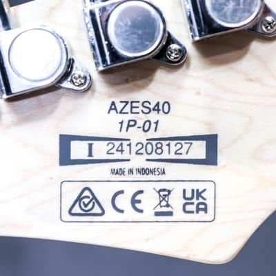 Ibanez AZES40 Standard Black SSH Pickups Poplar Body T106 Bridge Electric Guitar image 11