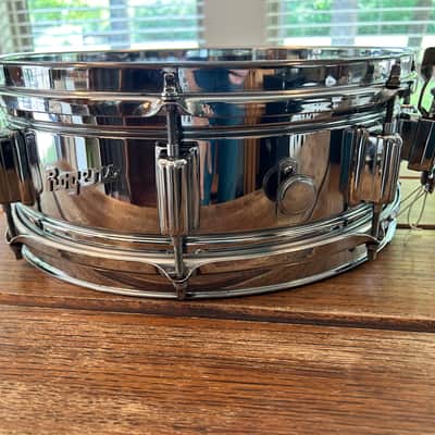 Vintage ROGERS 5"X14" Dyna-Sonic Snare Drum 1969-75 COB (Chrome over Brass) Fullerton image 11