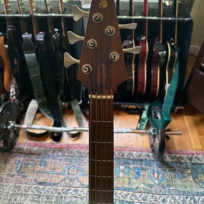 Rick Turner Electroline 5 String Bass 2000 - Dark Green image 5