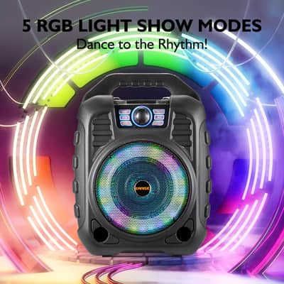 EARISE T26 Portable PA System with Wireless Microphone, Bluetooth Speaker, Karaoke Machine, FM Radio, Audio Recording, Remote Control, TF Card/USB/AUX Support image 2