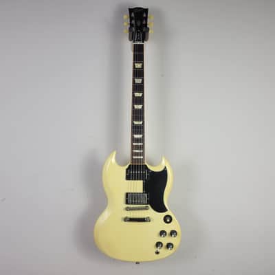 2013 Gibson Les Paul SG '61 Reissue Modified - Aged White With OHSC image 5