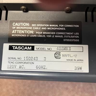 1990s TASCAM 8 Track Portastudio Model 488MКII image 16