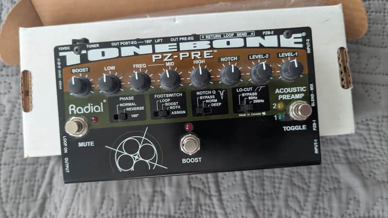 Radial Tonebone PZ-PRE Acoustic Preamp/DI Box/EQ image 1
