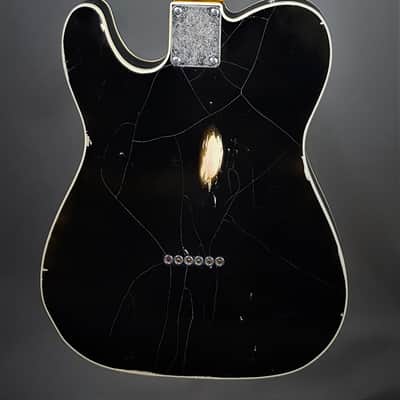 Manuel Ali Guitars Custom Thinline Relic 2020 relic black image 10