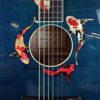 Taylor Custom 6 String Guitar GSLJ Koi Living Jewel Enlay Limited 65 of 100  with Original Hard Case image 3