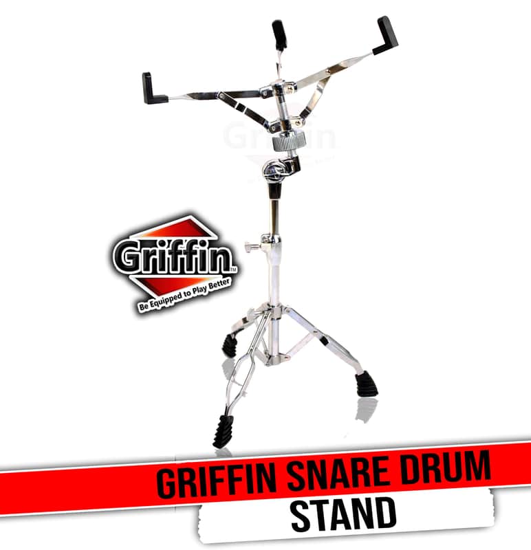 GRIFFIN Snare Drum Stand (Percussion TiltPro X Edition) – Double Braced Drum Hardware with Slip-Proof Gears & Basket Clamp for Snares, Toms & Practice Pads image 1