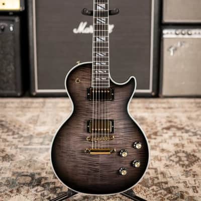 Gibson Les Paul Modern Supreme Electric Guitar - Trans Ebony Burst with Hardshell Case image 3