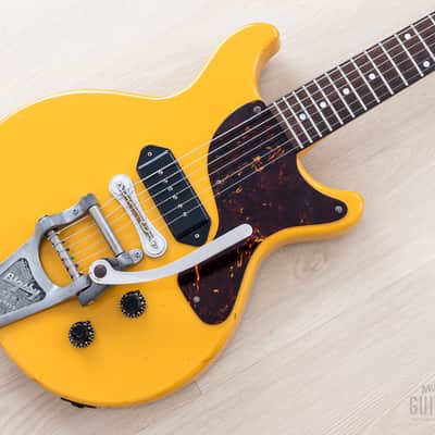 1996 Orville Les Paul Junior Double Cut LPJ-D65 TV Yellow w/ Bigsby B7, Gibson-Licensed Japan image 1