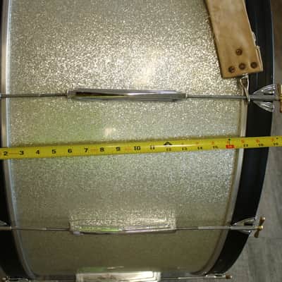 Premier Concert Bass 70's-80's - Metallic Pearl Silver Flake image 7
