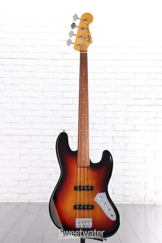 Fender Jaco Pastorius Fretless Jazz Bass - 3-color Sunburst (JBassJP3SBd1) image 1