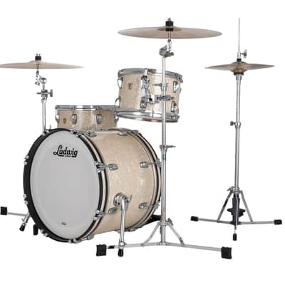 Ludwig Classic Maple Downbeat 3-Piece Shell Kit - Vintage White Marine image 2