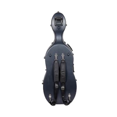 Crossrock  ABS Molded Cello Hard Case with Wheels in Blue- For Both 4/4 Size and 3/4 Size image 4