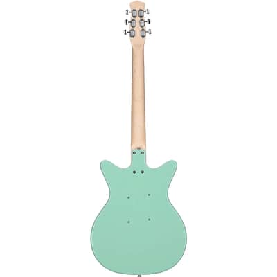 Danelectro STOCK 59-VINT AQUA Stock '59 Double Cutaway Shorthorn Shape 6-String Electric Guitar image 2