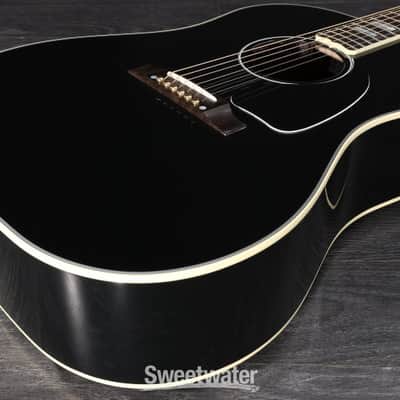 Gibson Acoustic J-45 Custom Acoustic-electric Guitar - Ebony (J45CustEbd1) image 5