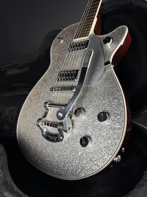 Gretsch G5230T Electromatic Sparkle Jet FT w/HSC - Silver Sparkle (Used) image 1