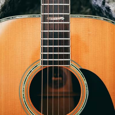 1970s Morris W-50 – Made in Japan | Rare 3-Piece Back | Martin D-45 Style | Good Condition | Hard Case image 5