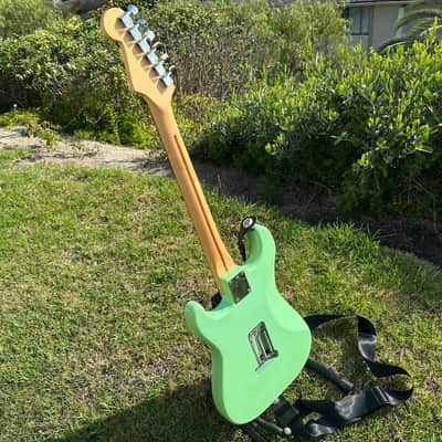 Video! Fender Partscaster Strat 2004 - Surf Green image 14