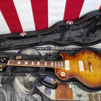 Gibson Les Paul Classic Antique 2007 - 2008 - Limited run flame top Classic with gold hardware image 5