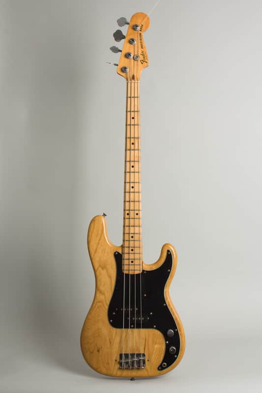 Fender Precision Bass Solid Body Electric Bass Guitar (1980), ser. #S901348, black gig bag case. image 1