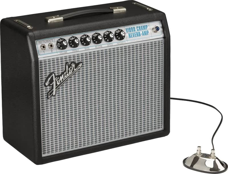 Mint Fender 68 Custom Vibro Champ Reverb Guitar Amplifier, with 2-Year Warranty image 1