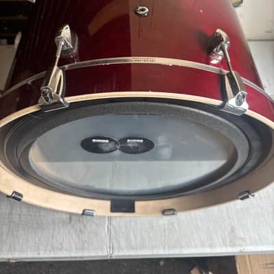 Used Yamaha Stage Custom Cranberry Red 20x17  Bass Drum image 2