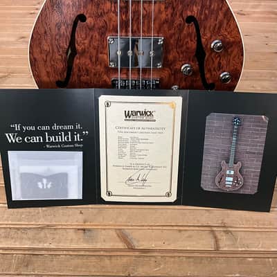 Warwick Masterbuilt Star Bass II Bubinga 4-String Electric Bass - Natural Transparent Satin Bild 8