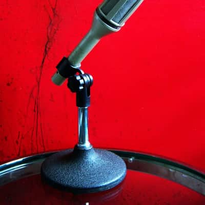 Vintage 1990's Shure SM59 dynamic cardioid microphone USA w mic clip Low Z Guitar Amp Mic SM58 SM54 SM53 image 1