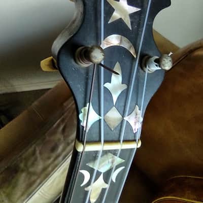 SS Stewart Orchestra Model Carved Scroll 5St Banjo 1890 image 15