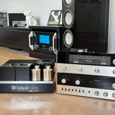 McIntosh MC250 Power Amplifier, C24 Preamplifier & MR71 Tube Tuner ~ORIG OWNER~ LOOK ! image 1